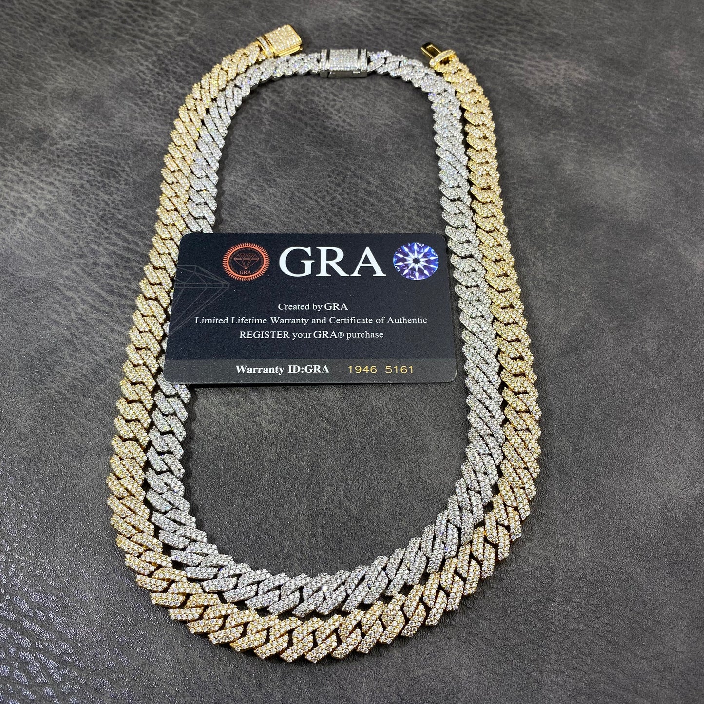 Moissanite Diamond S925 Silver 10mm Prong Cuban Chain Bracelet