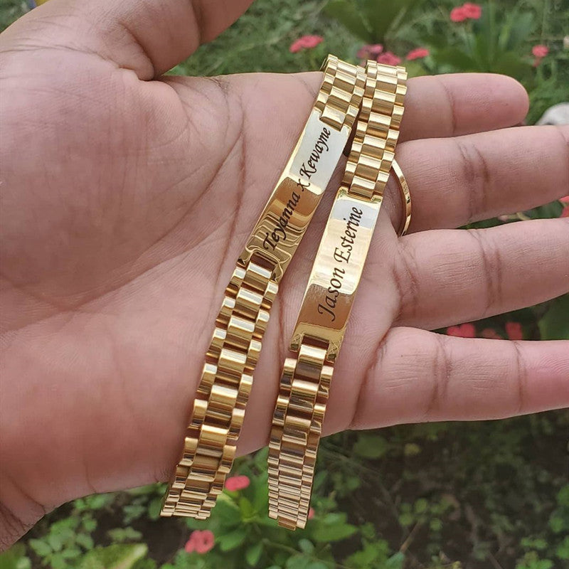 Custom Name Watch Bracelet