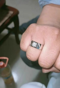 925 Silver Diamond Moissanite Men and women Ring