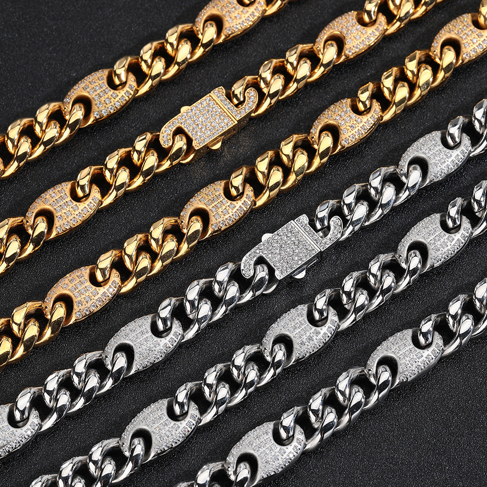 12mm Miami Cuban Royal Link Chain Necklace