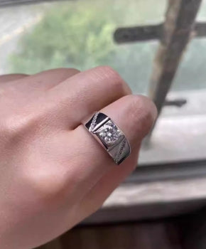 925 Silver Diamond Moissanite Men and women Ring