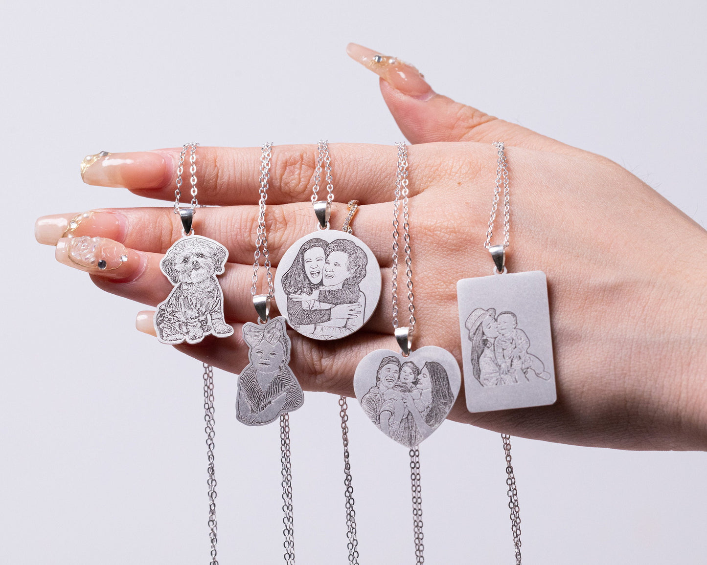 Custom stainless steel photo pendant