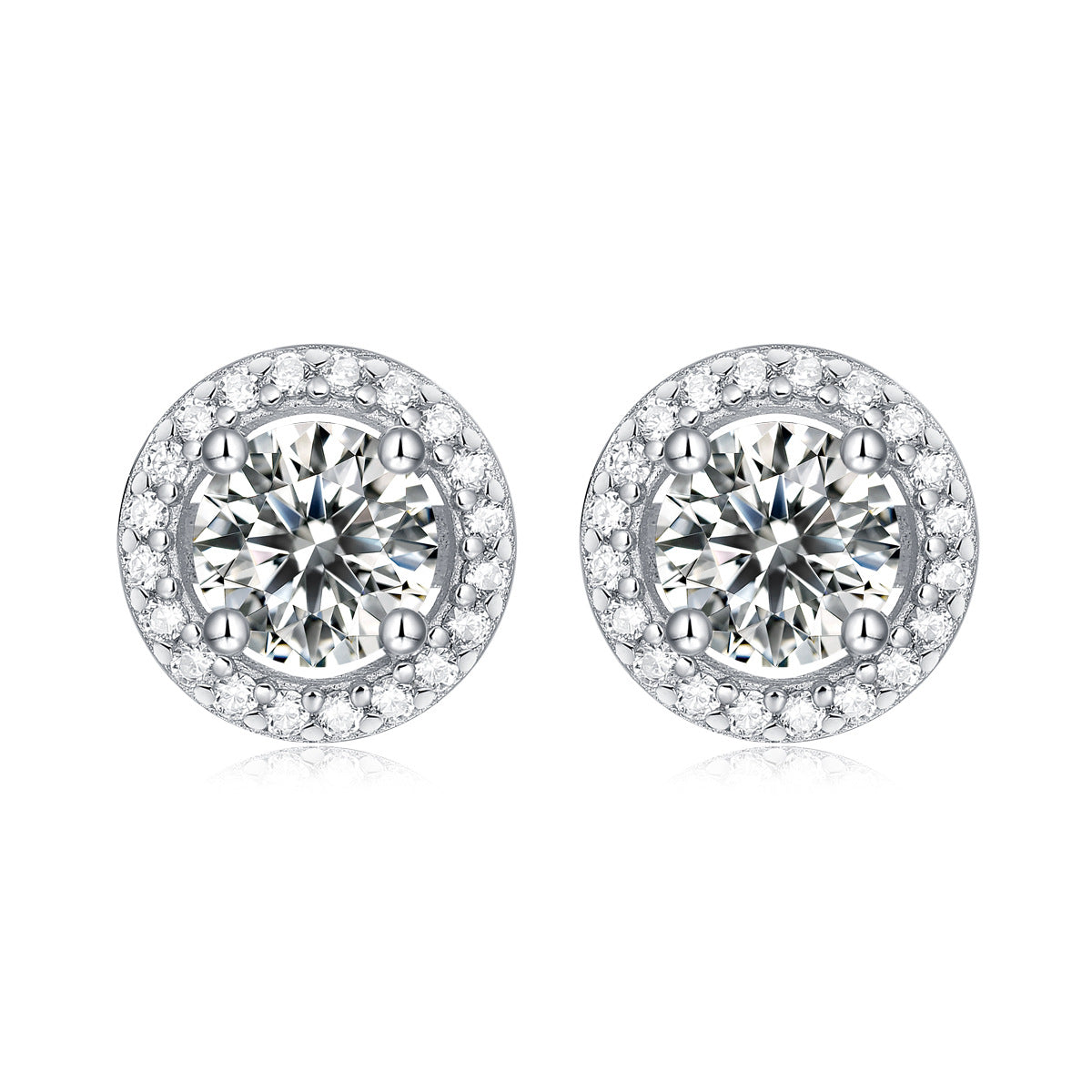925 Silver Moissanite Earrings
