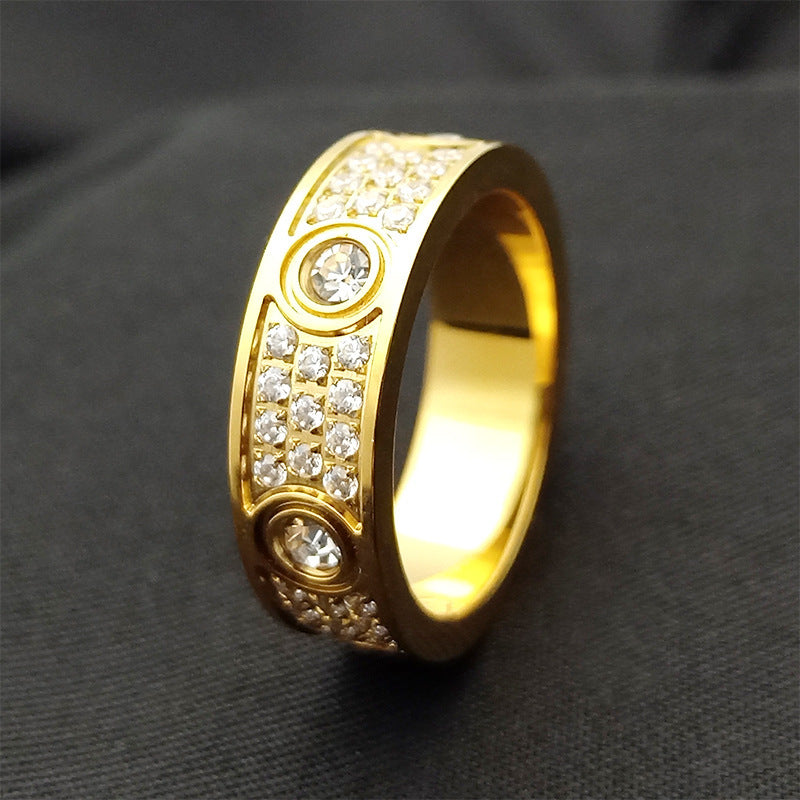 Fashion 925 Silver Diamond Moissanite Ring