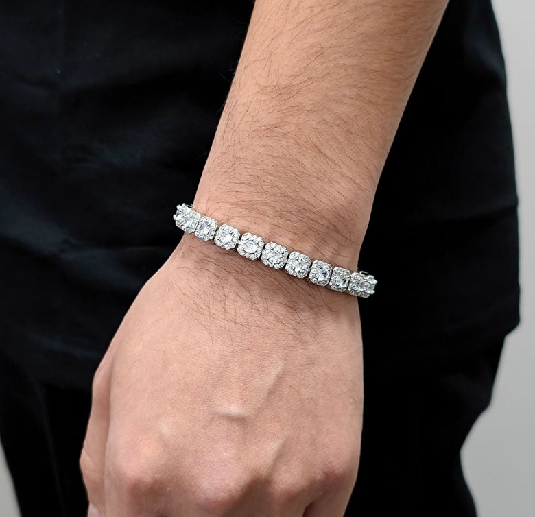 7mm Micro Clustered Tennis Chain