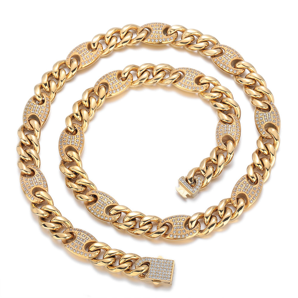 12mm Miami Cuban Royal Link Chain Necklace