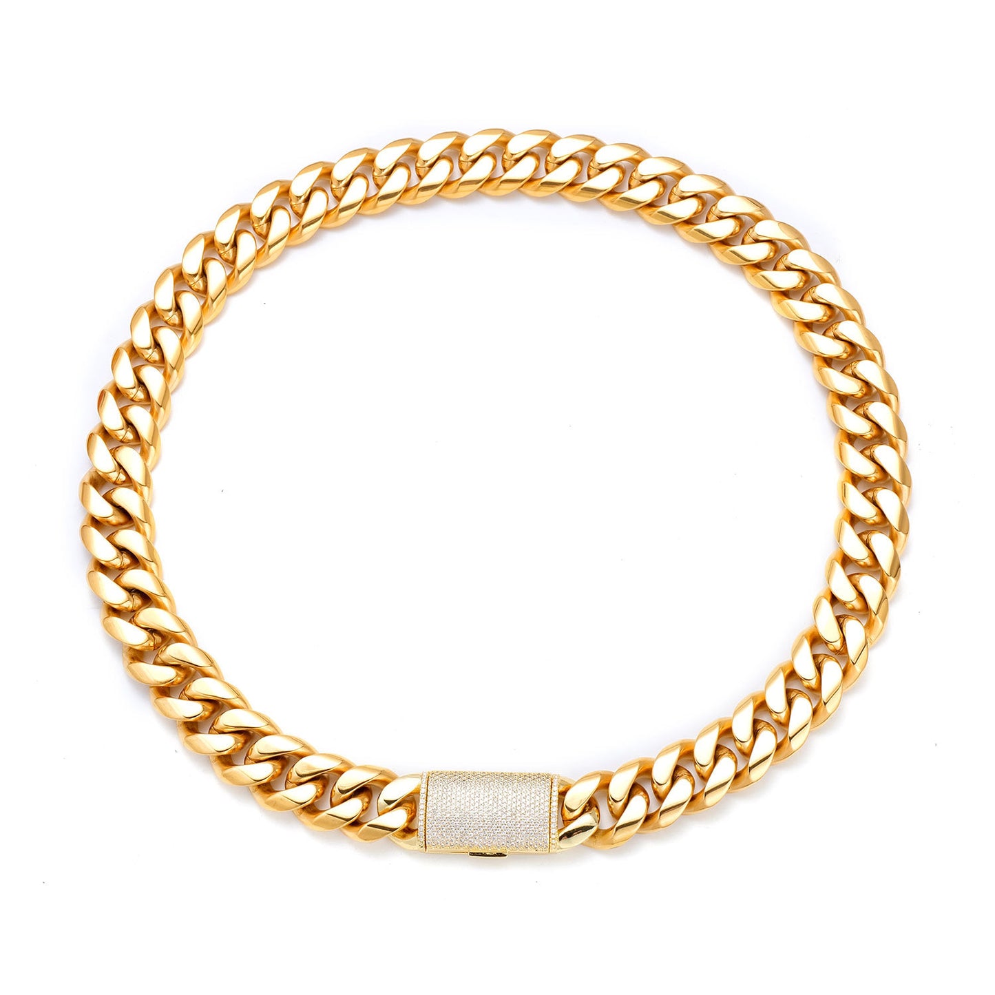 12mm 14mm 18mm 20mm 22mm Miami Cuban Chain 18K Gold