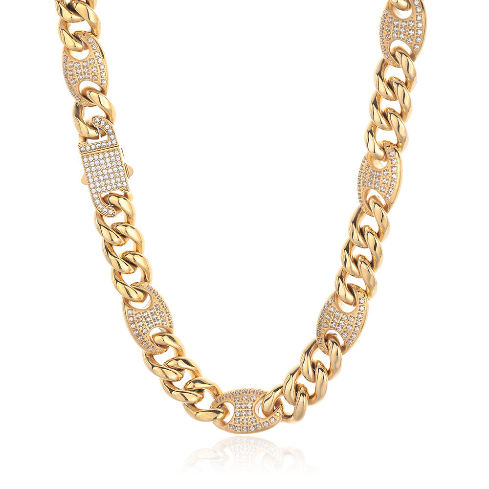 12mm Miami Cuban Royal Link Chain Necklace