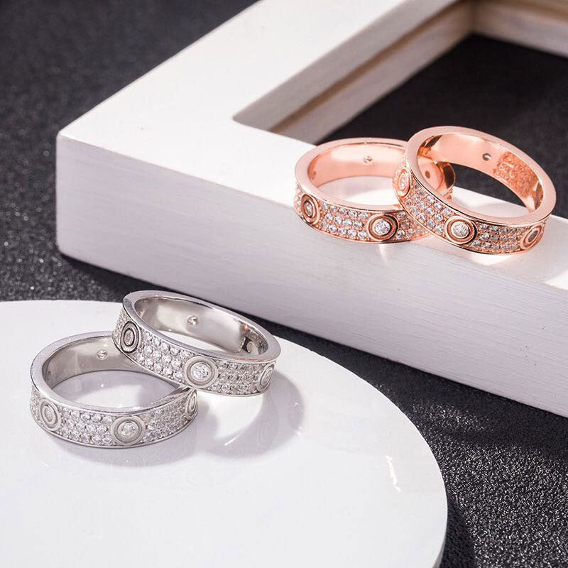 Fashion 925 Silver Diamond Moissanite Ring