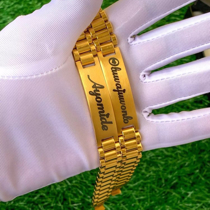 Custom Name Watch Bracelet
