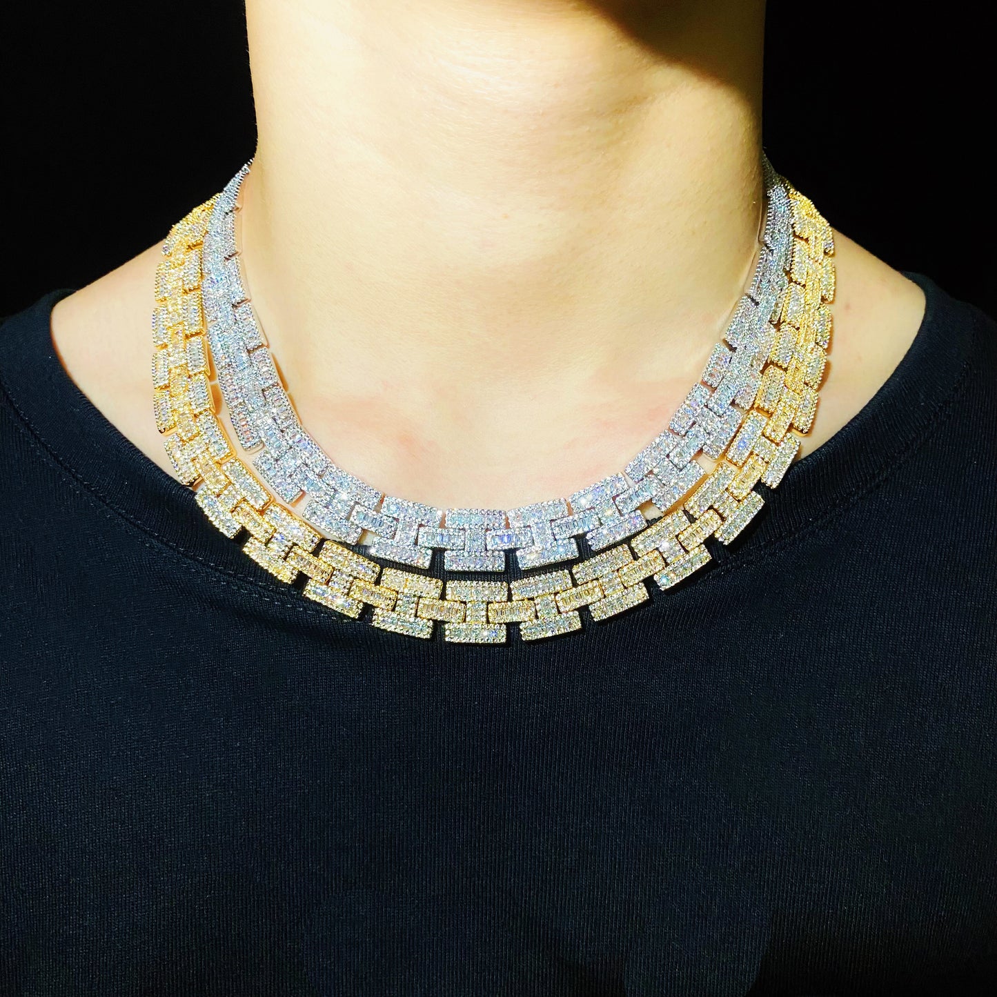 15mm Baguette Hermes chain