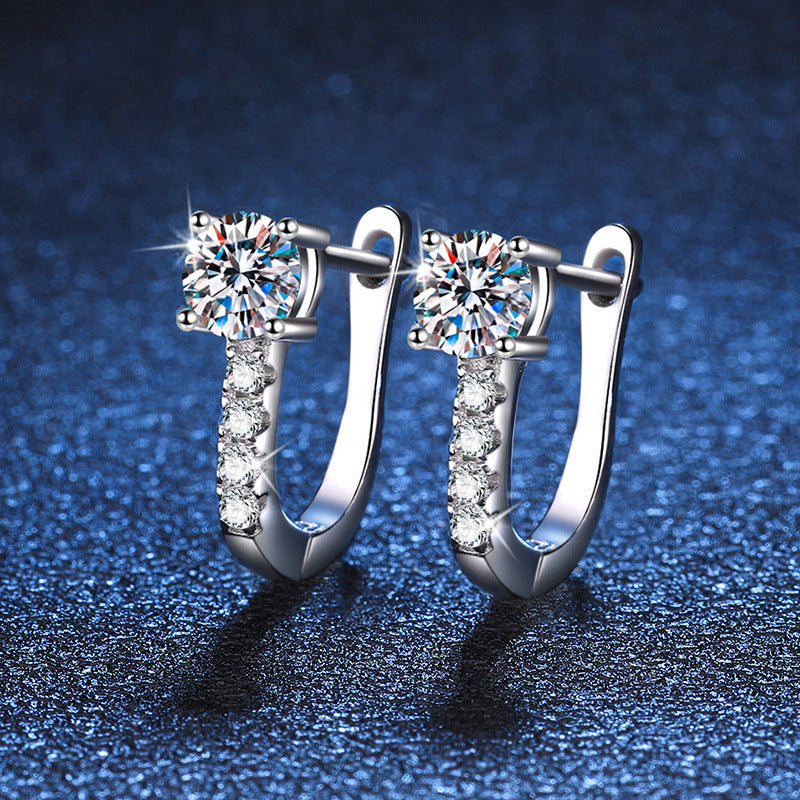 925 Silver Moissanite VVS Earrings