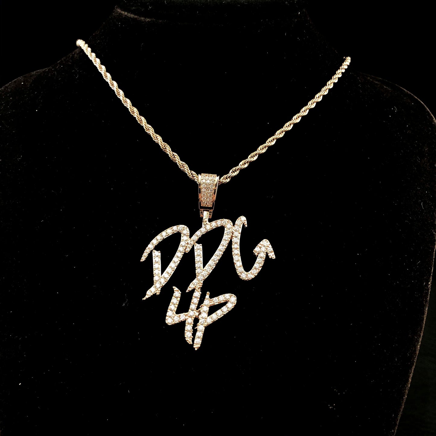 Brush Font Custom Letter Pendant