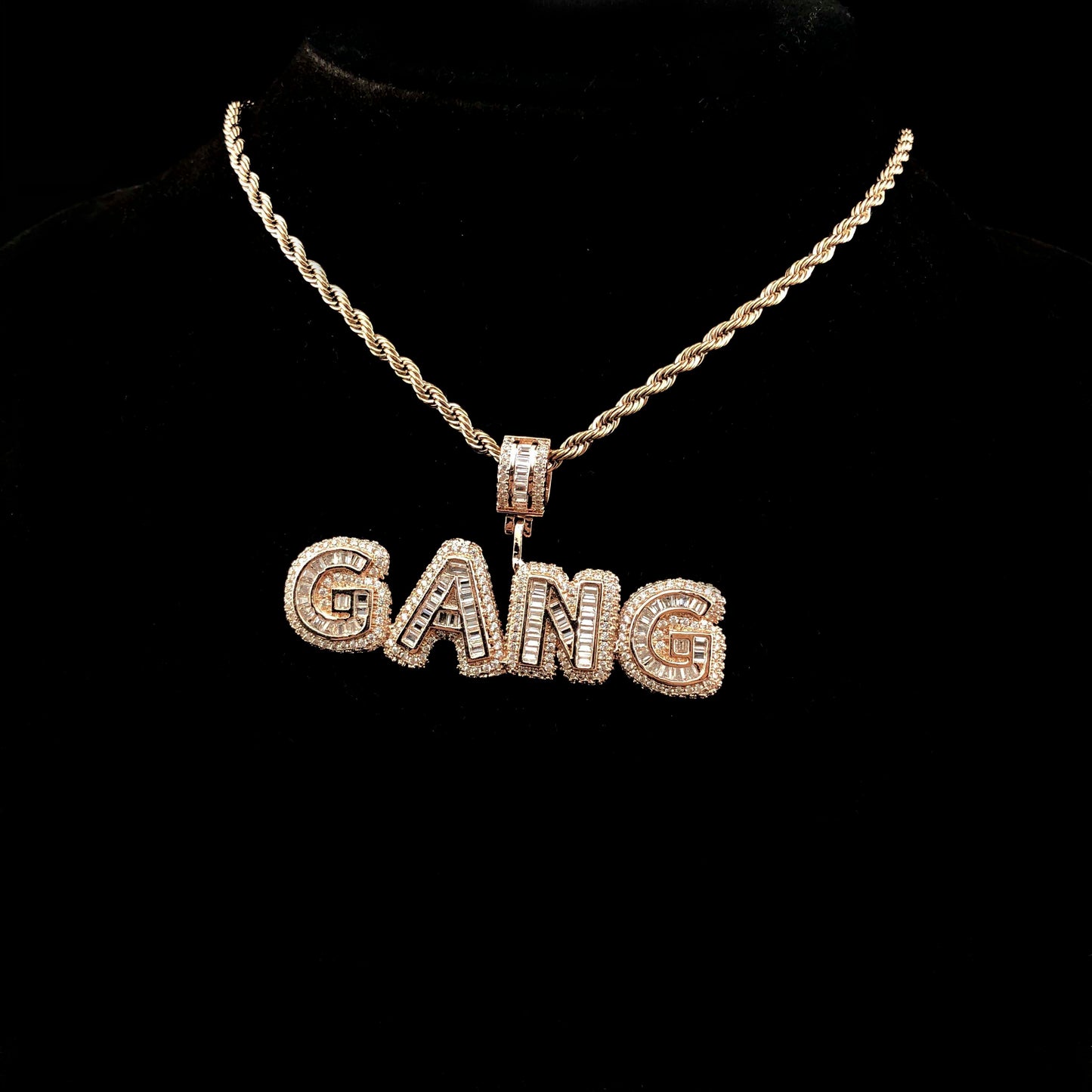 Small Baguette Custom Pendant