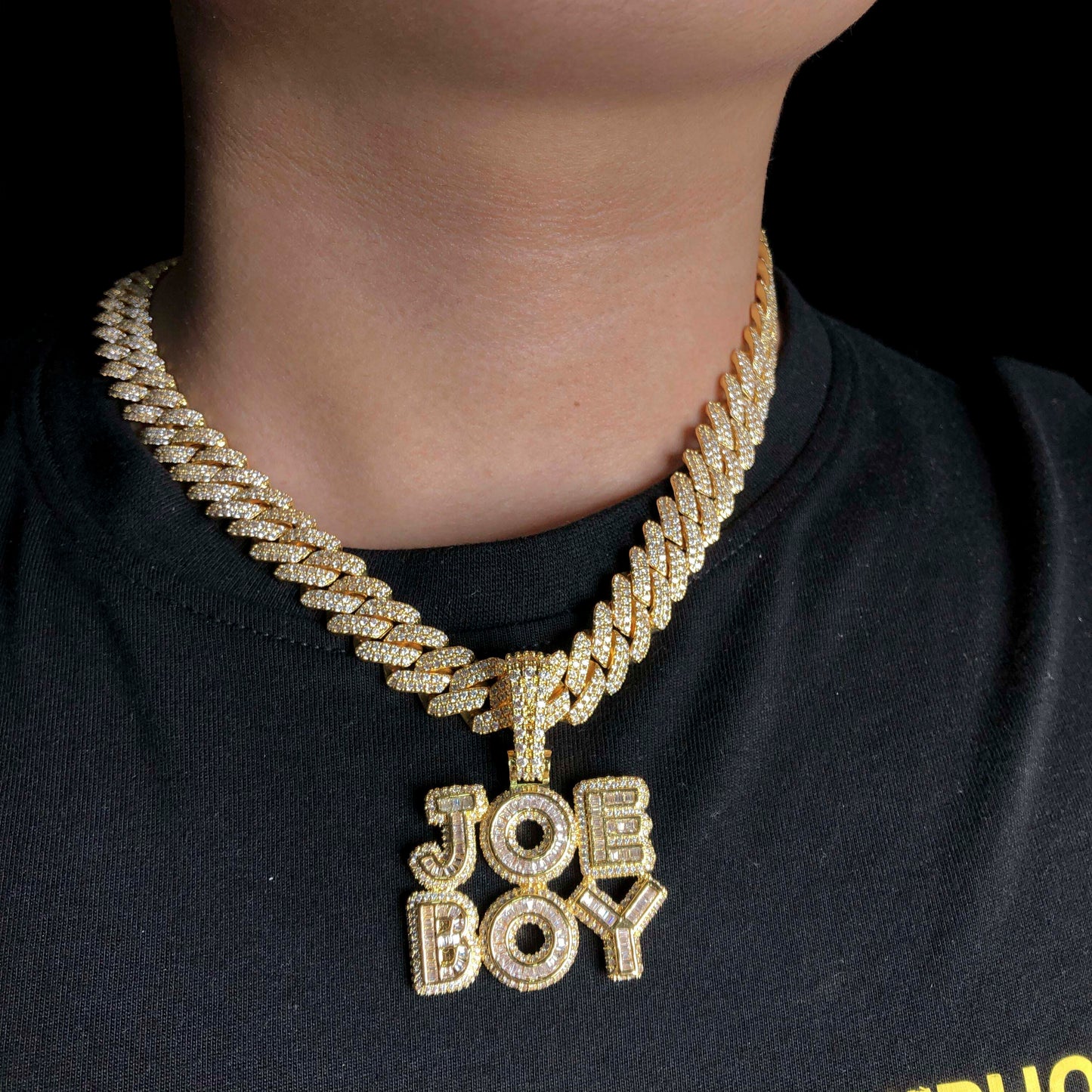 Small Baguette Custom Pendant