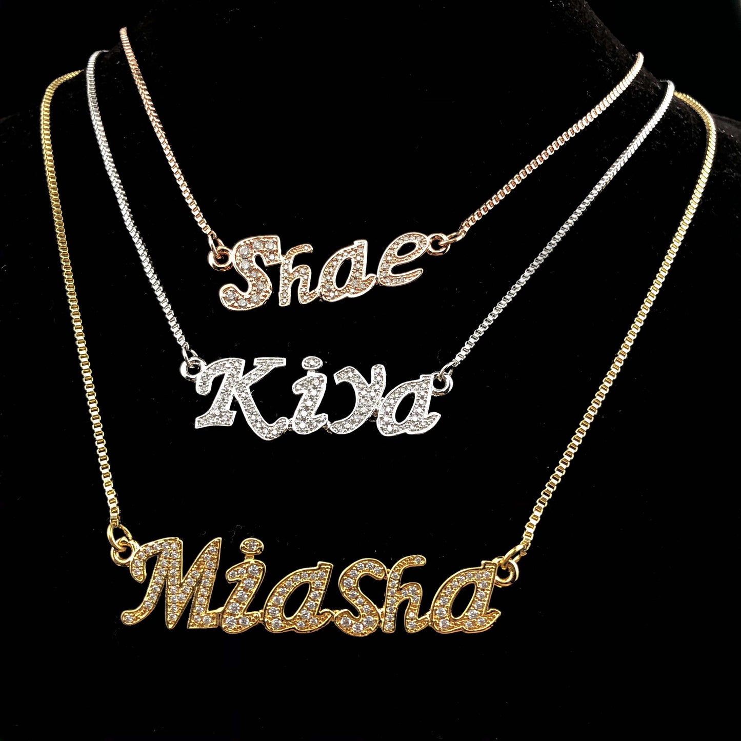 woman Custom Letter Pendant