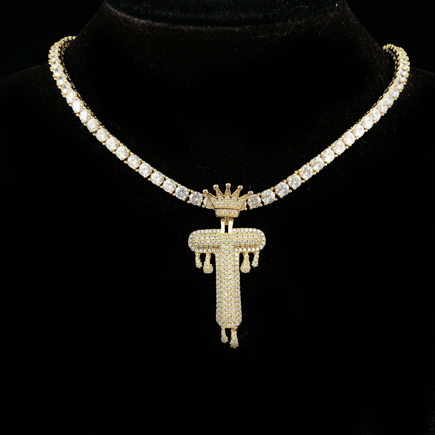 Crowned Dripping Custom Pendant