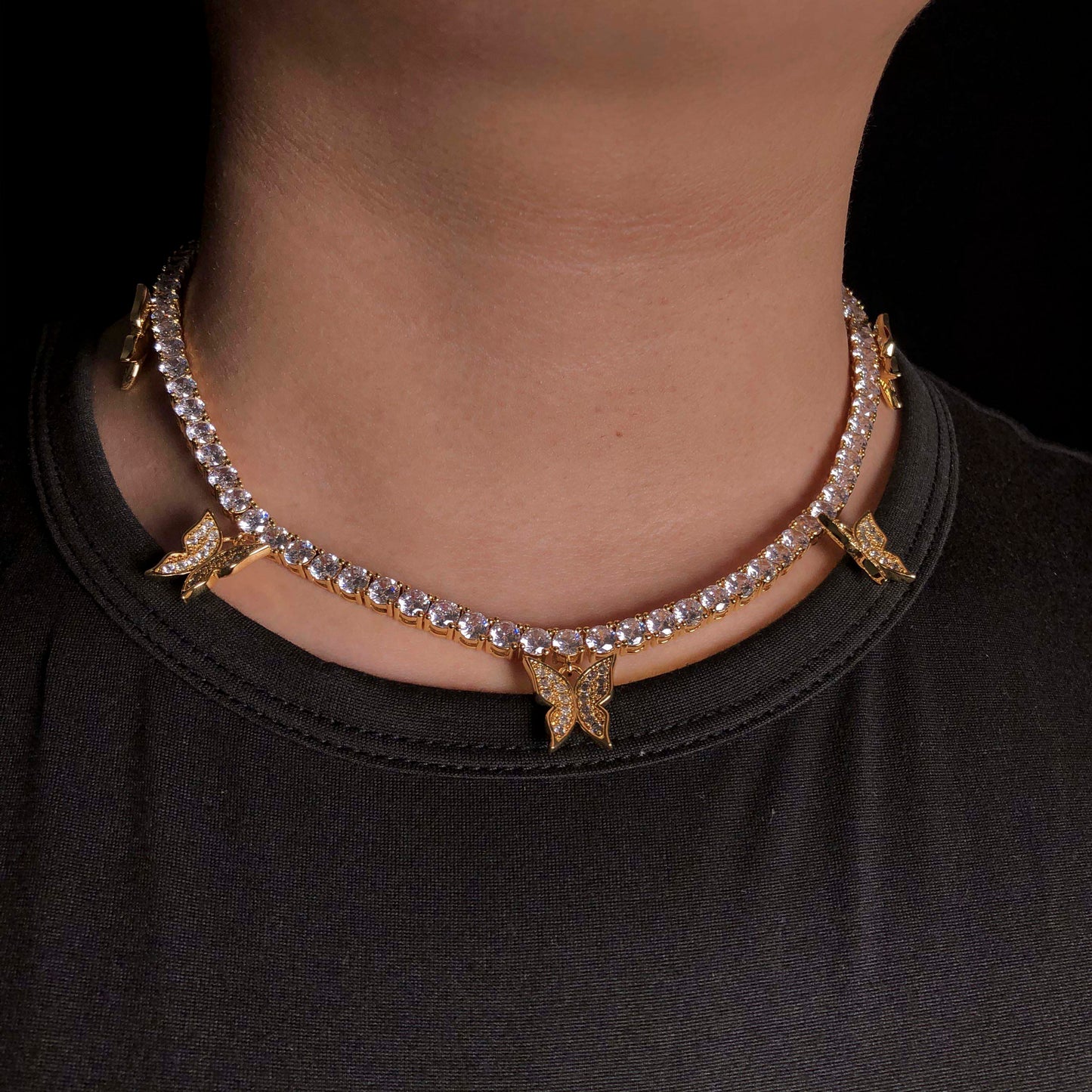 butterfly tennis chain