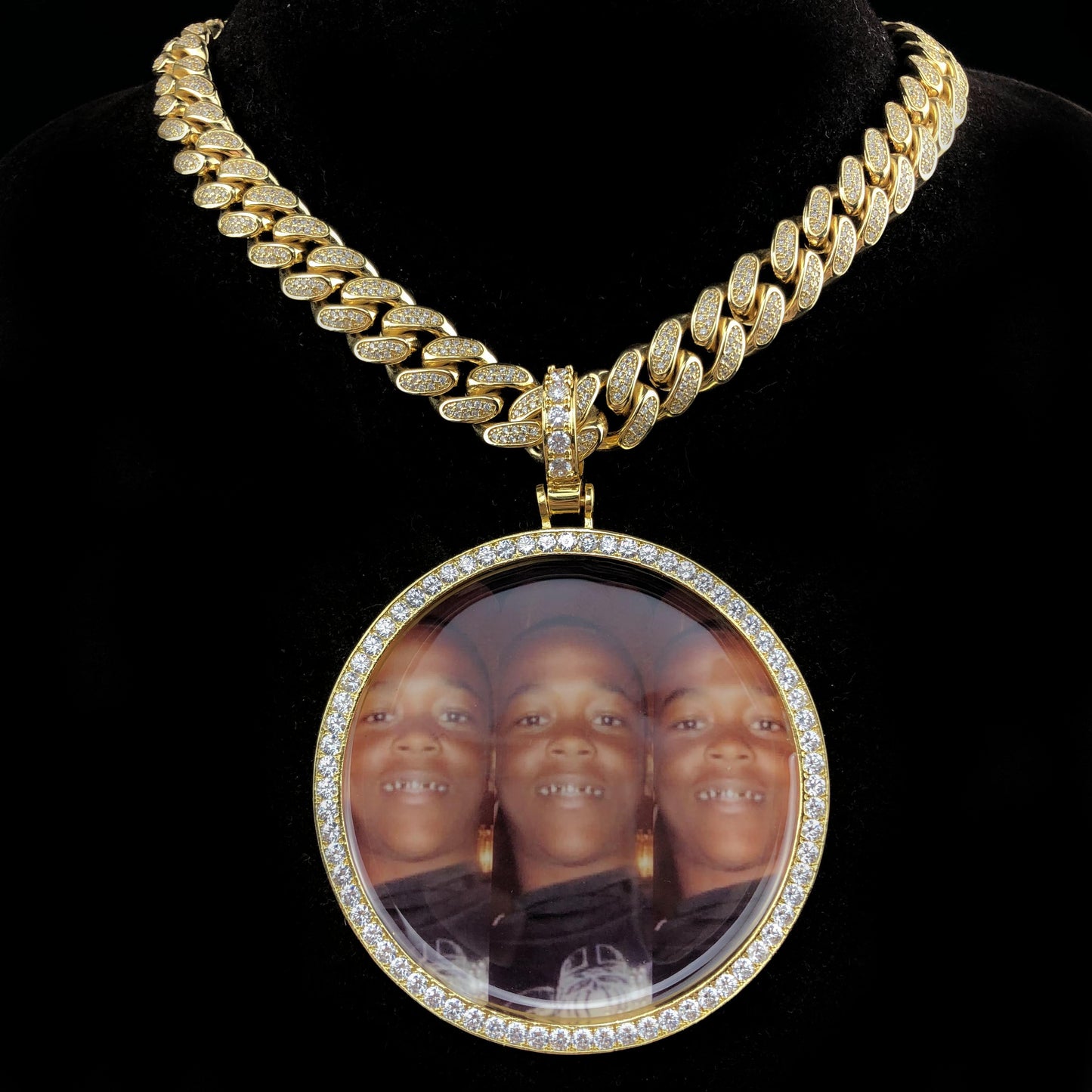 Large Circle Custom Picture Pendant