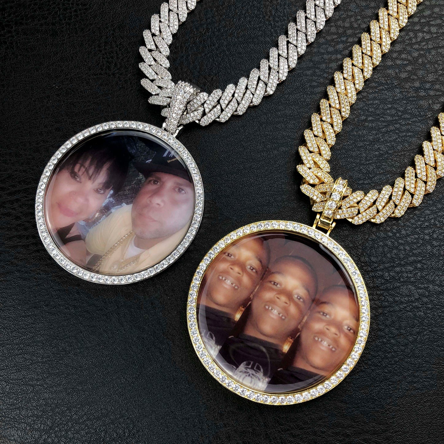 Large Circle Custom Picture Pendant