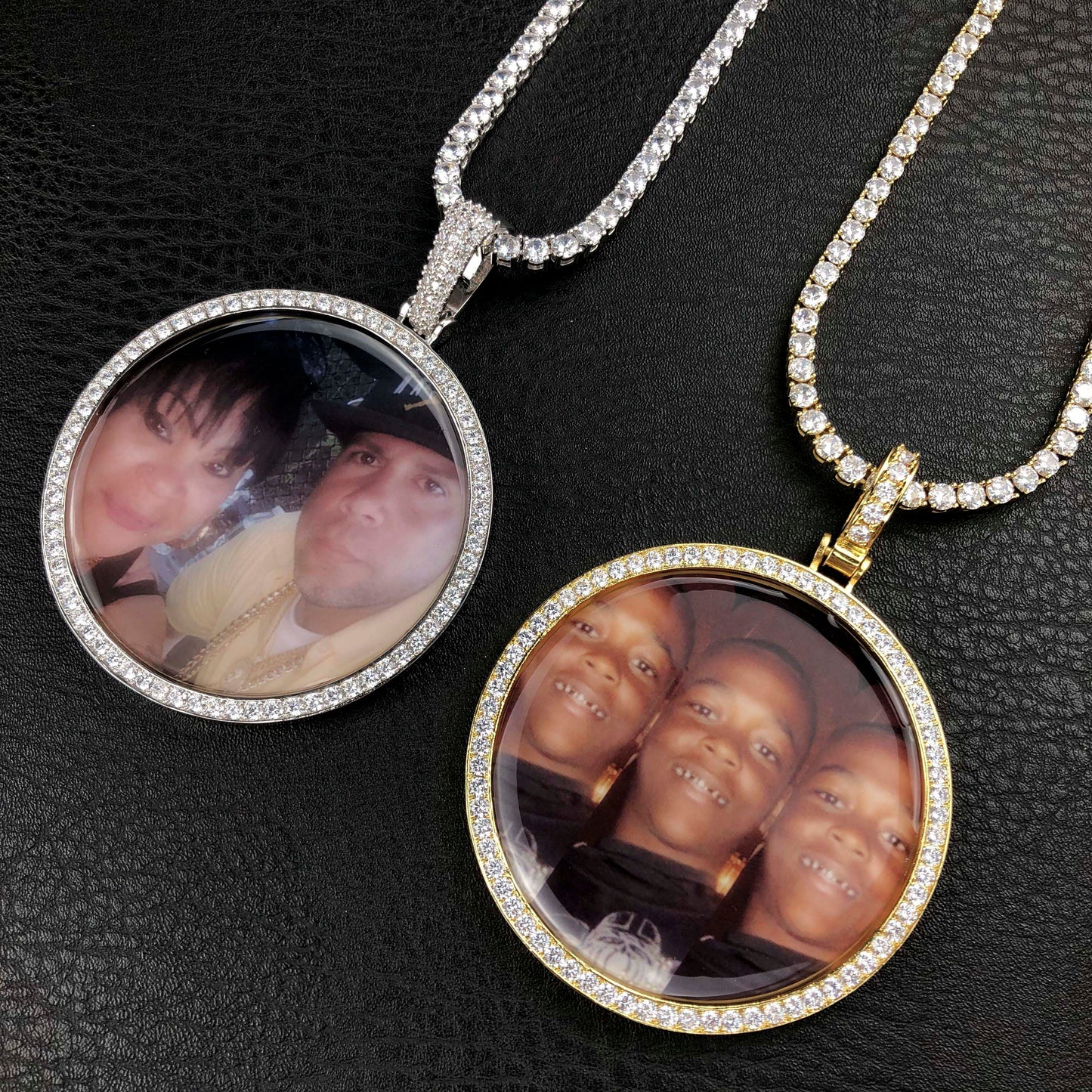 Large Circle Custom Picture Pendant