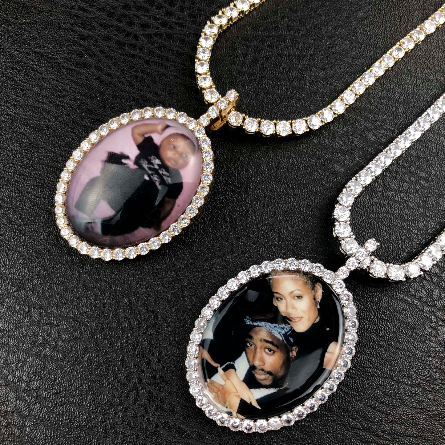 3D Oval Custom Picture Pendant