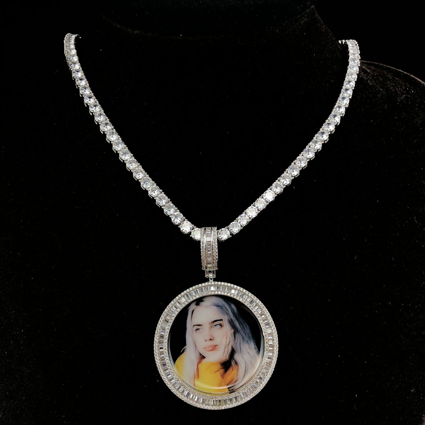 Custom Baguette picture Pendant