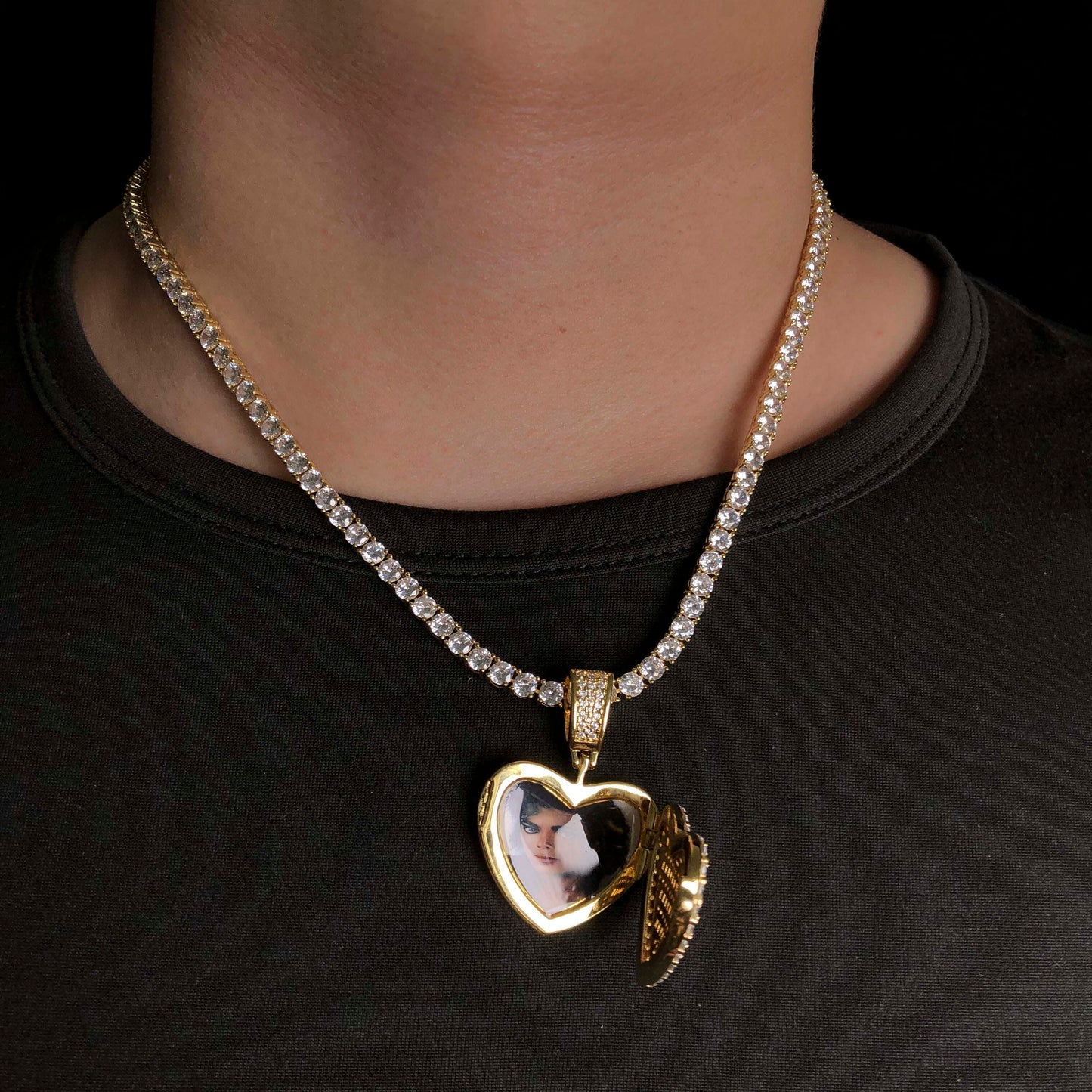 Heart Locket Custom Picture Pendant