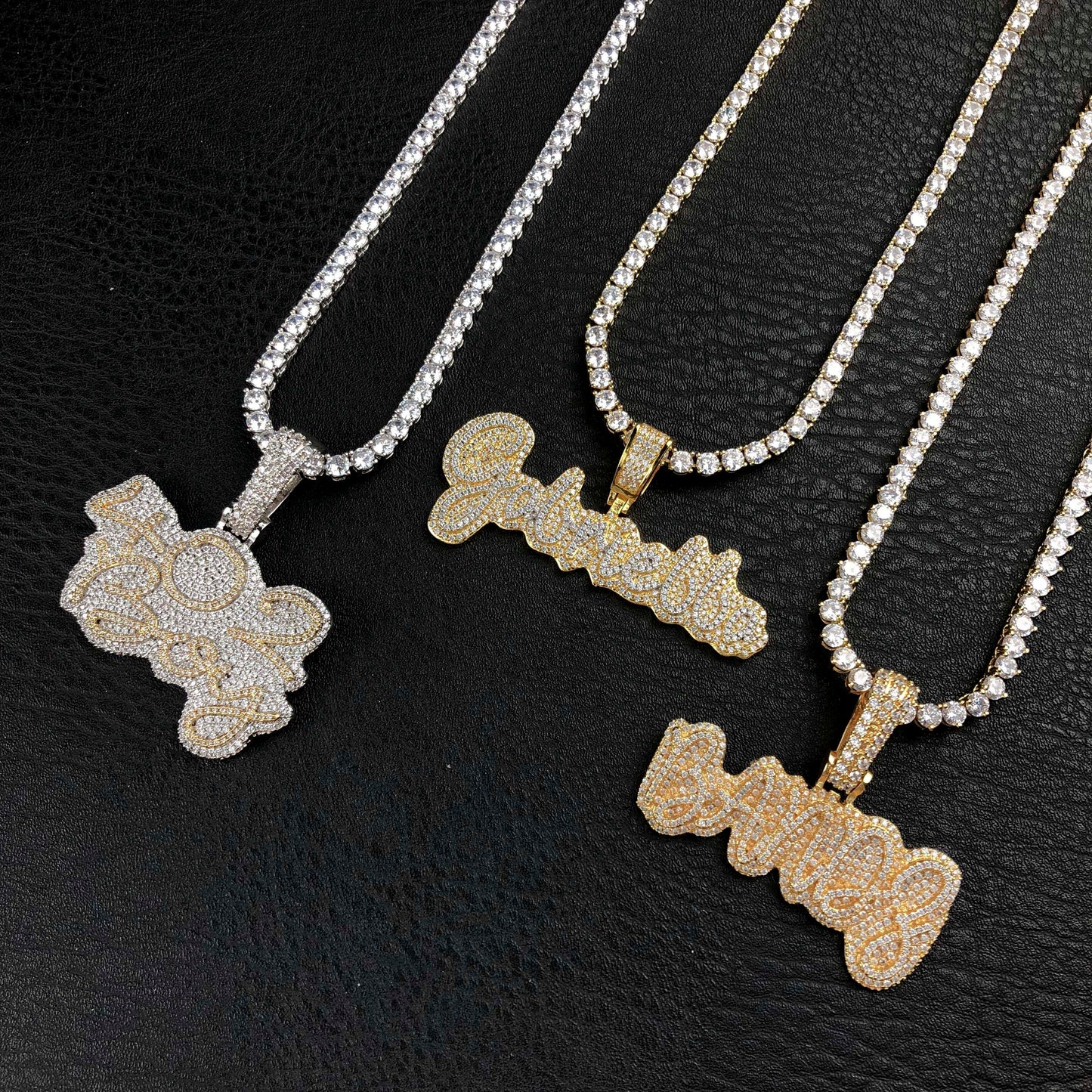 Script Custom Letter Pendant