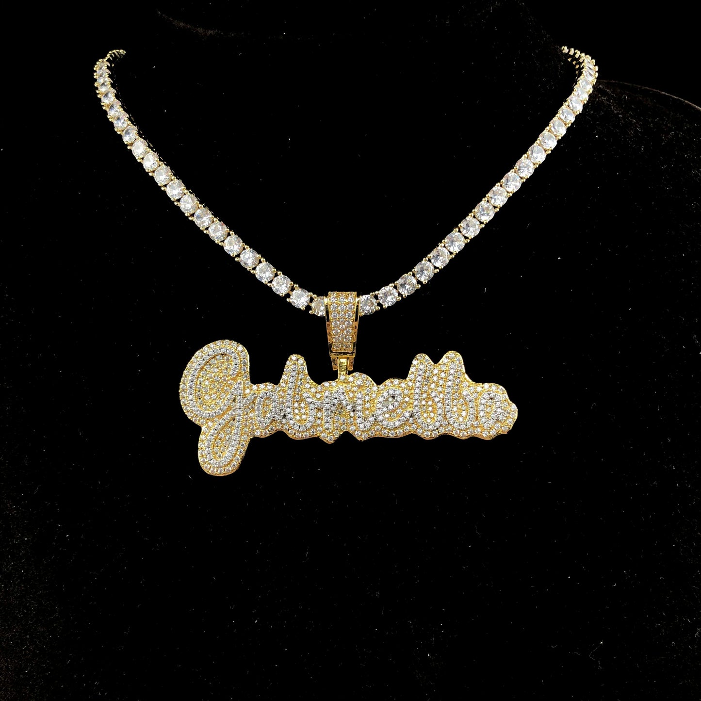 Script Custom Letter Pendant