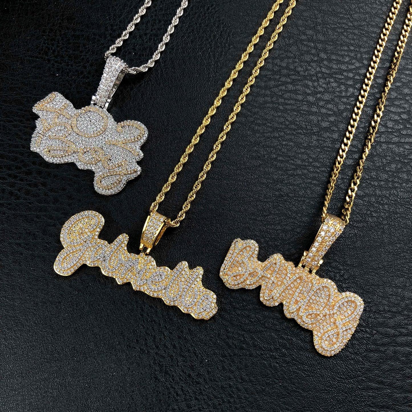 Script Custom Letter Pendant