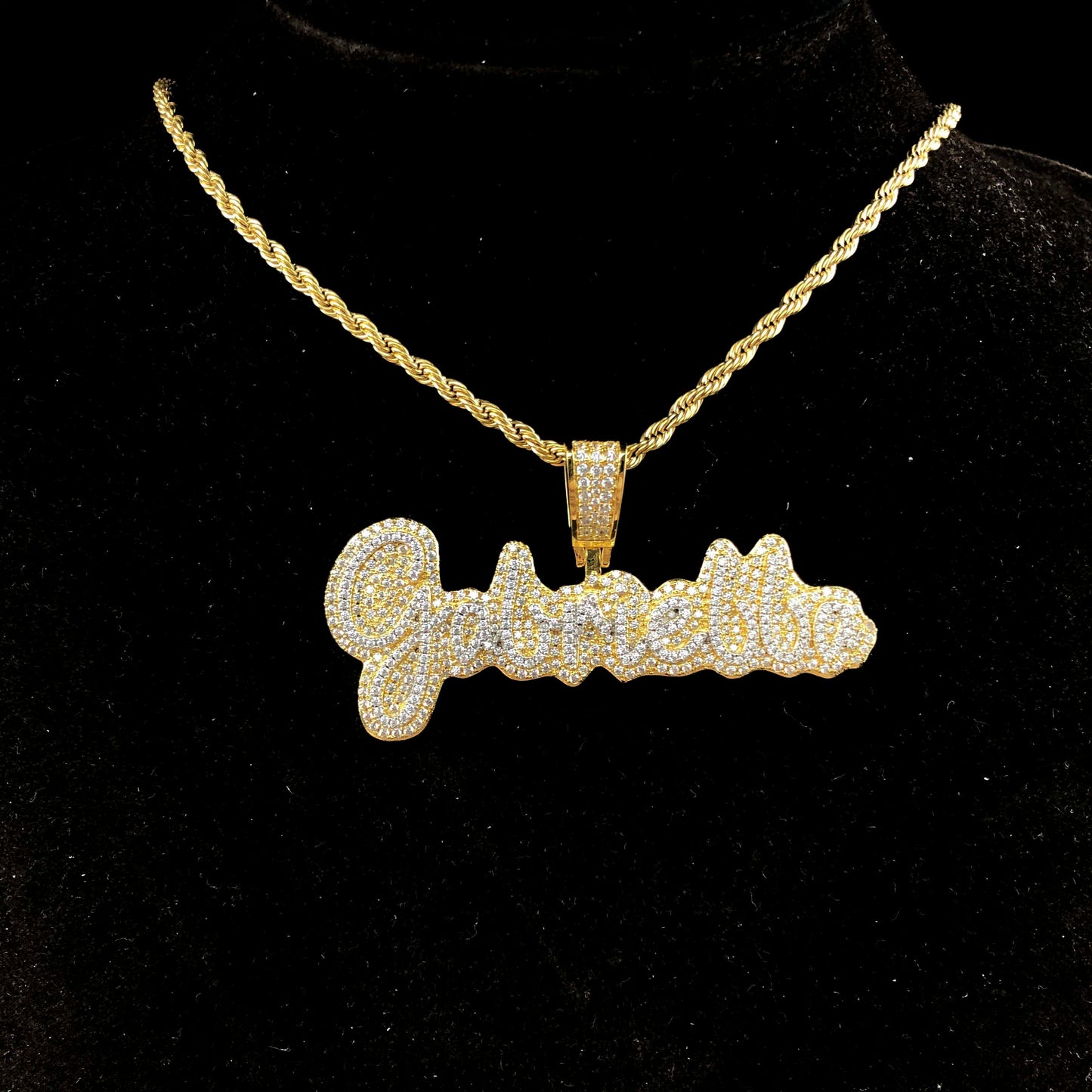 Script Custom Letter Pendant
