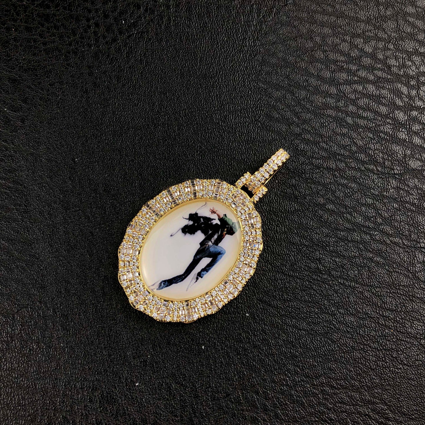 Baguette Custom picture Pendant