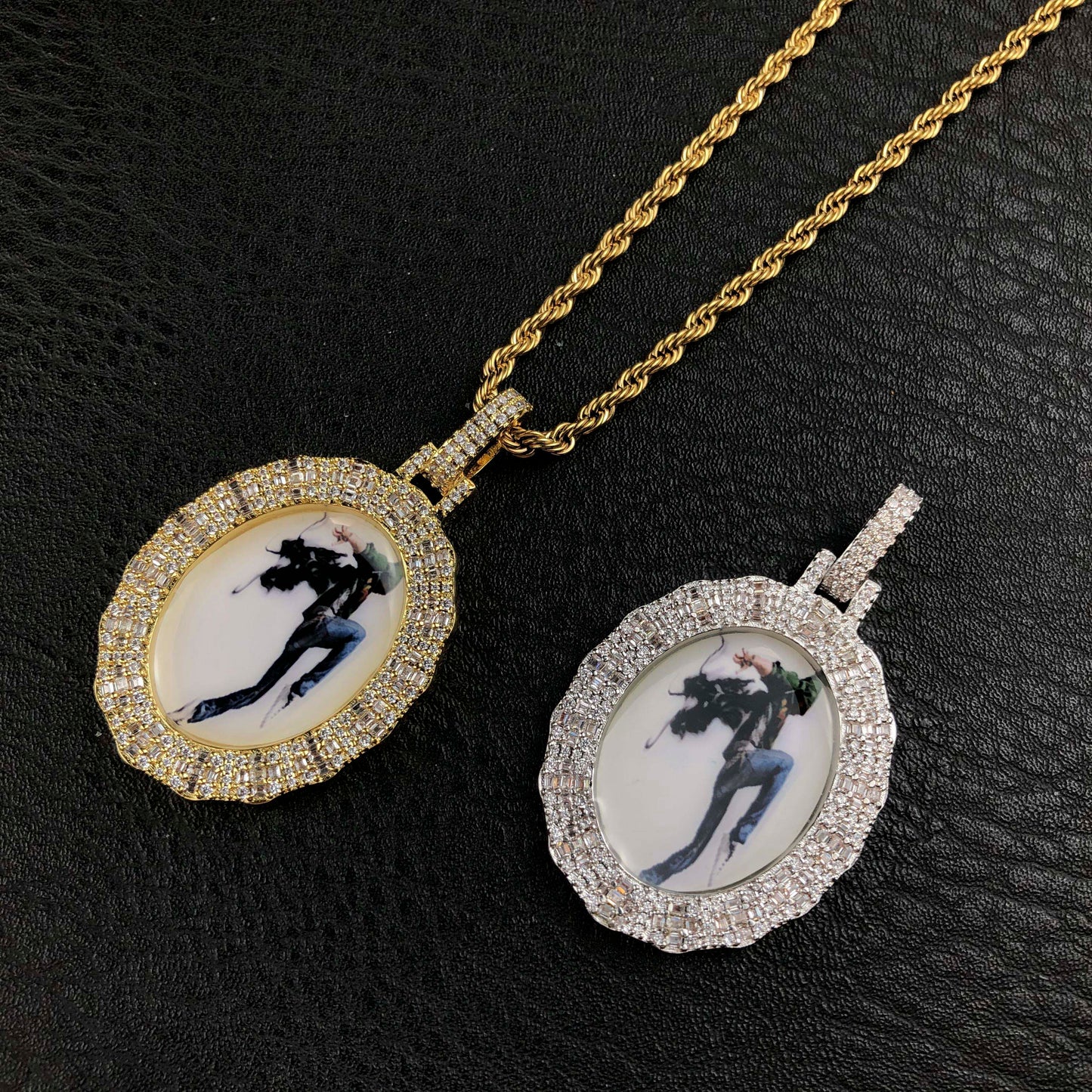 Baguette Custom picture Pendant