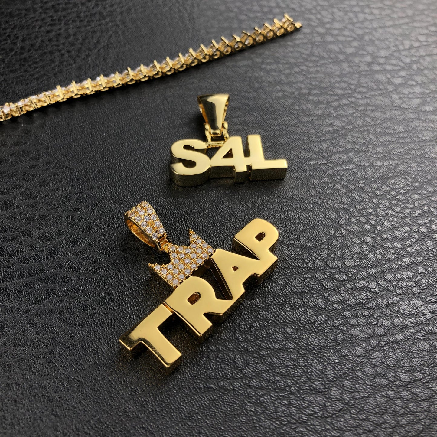 Plain Custom Letter Pendant