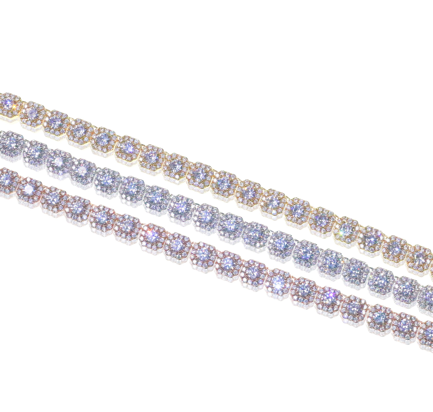 Clustered Tennis Bracelet