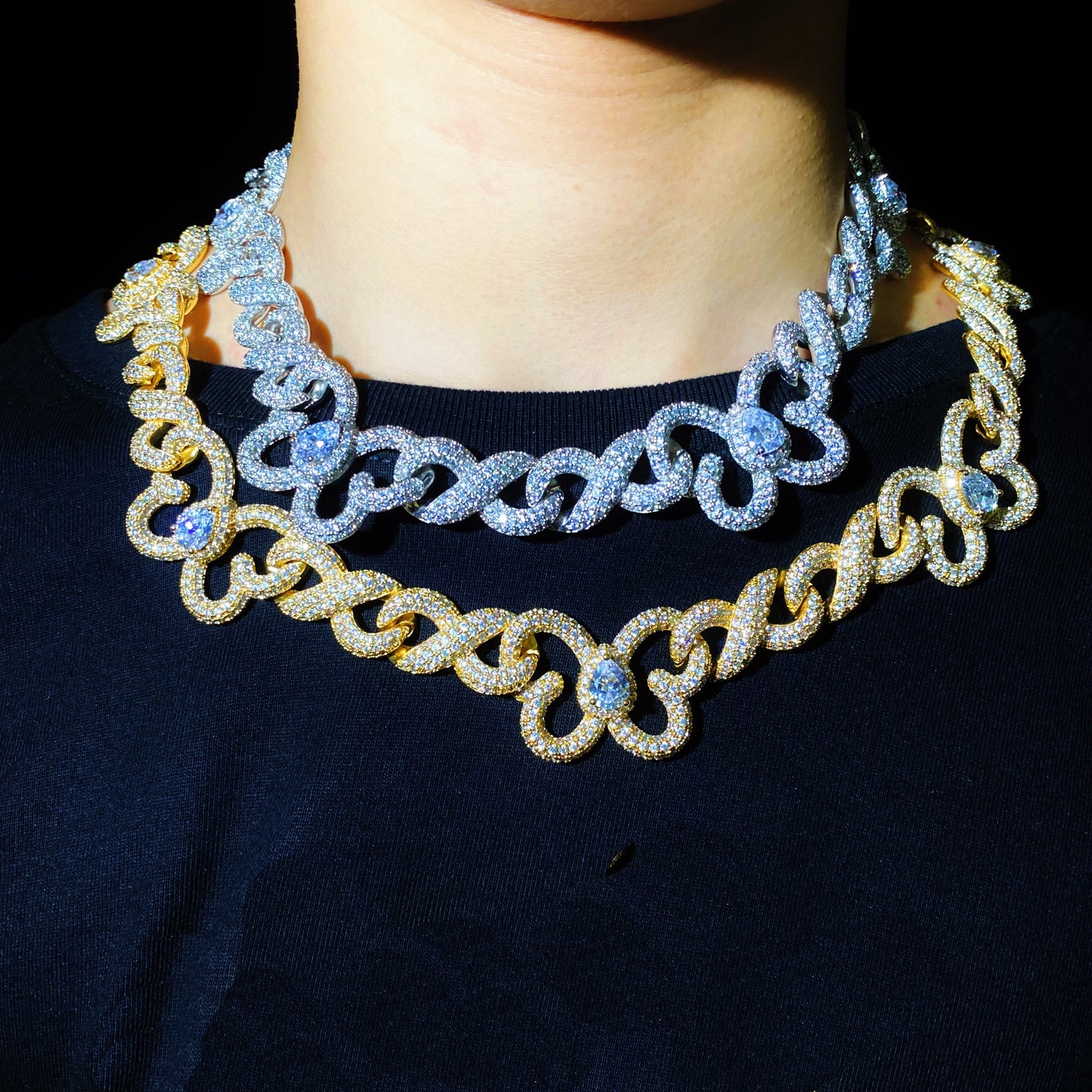 15mm Infinity butterfly Diamond Chain