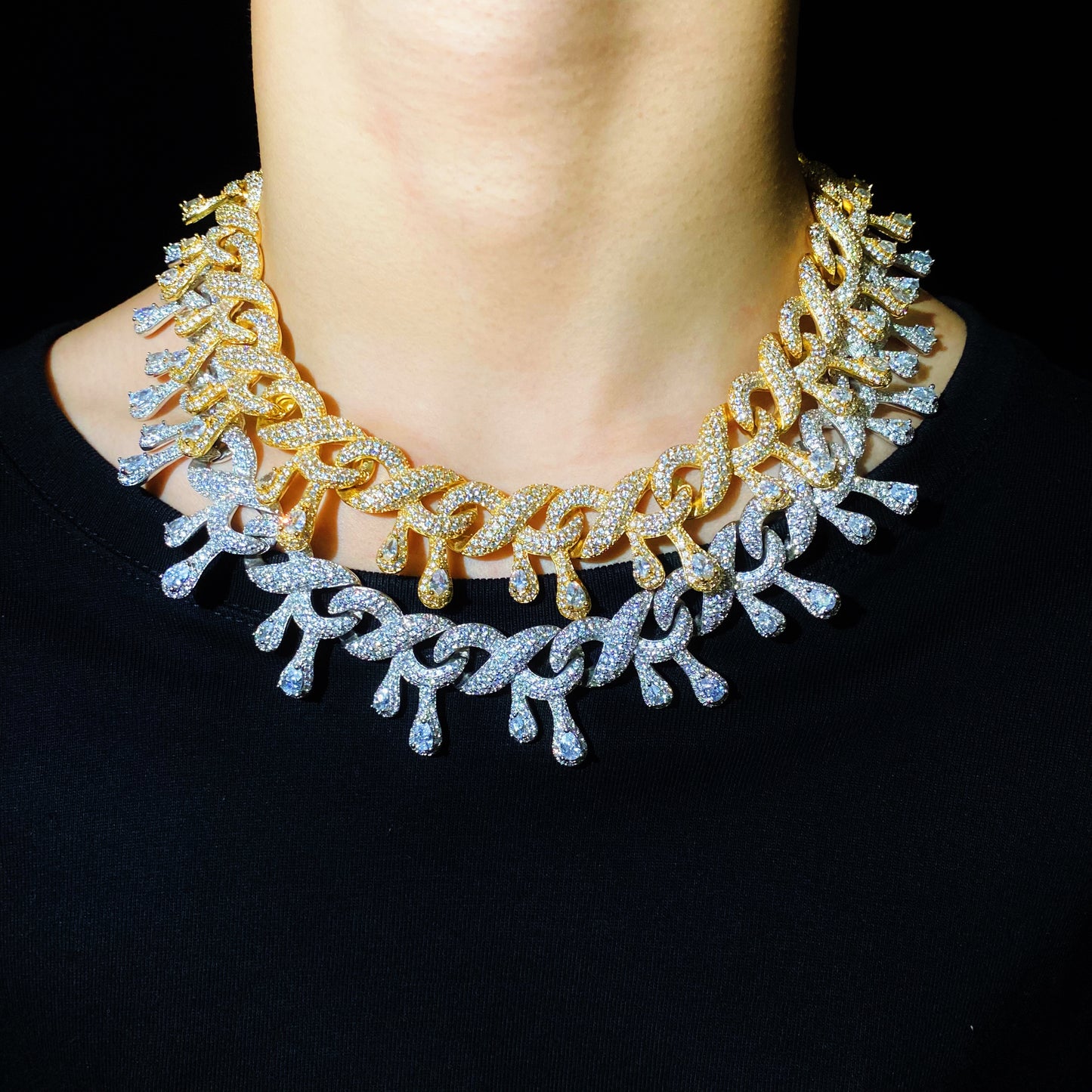15mm drip Infinity Diamond Chain