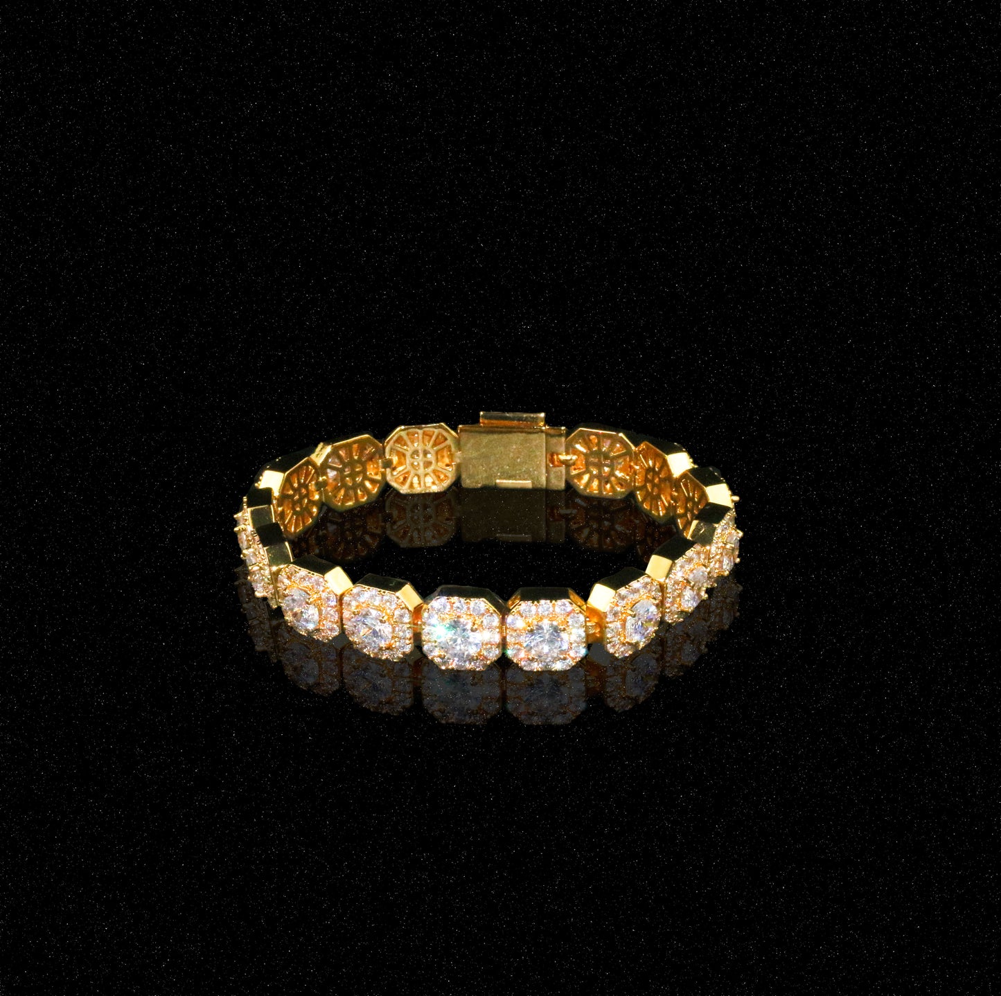 Clustered Tennis Bracelet