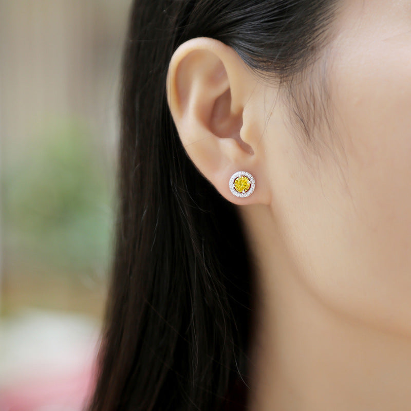 925 Silver Moissanite Earrings