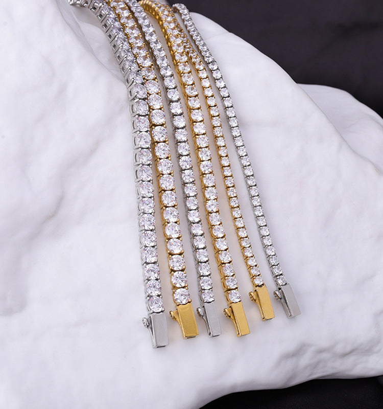 4 5mm stainless steel Iced Tennis chain