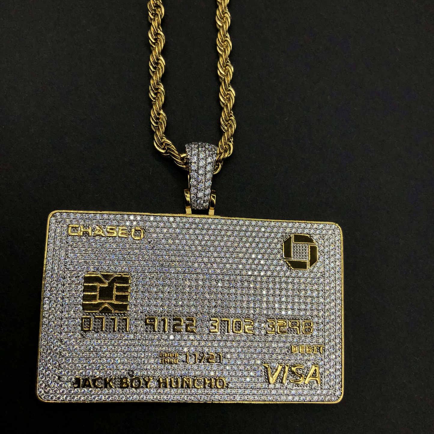 Custom credit card pendant