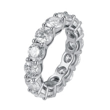 Load image into Gallery viewer, 925 Silver Moissanite Single Row Eternity Ring
