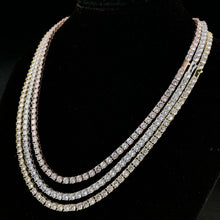 Load image into Gallery viewer, 5mm Round Cut Diamond Tennis Chain
