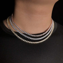 Load image into Gallery viewer, 5mm Round Cut Diamond Tennis Chain
