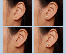 Load image into Gallery viewer, Round Earrings 5   6   7  8mm
