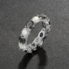 Load image into Gallery viewer, 925 Silver Moissanite Single Row Eternity Ring
