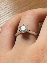 Load image into Gallery viewer, 925 Silver Diamond Moissanite Ring
