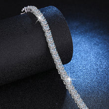 Load image into Gallery viewer, 925 silver Moissanite Tennis chain and Bracelet
