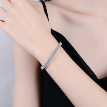 Load image into Gallery viewer, 925 silver Moissanite Tennis chain and Bracelet
